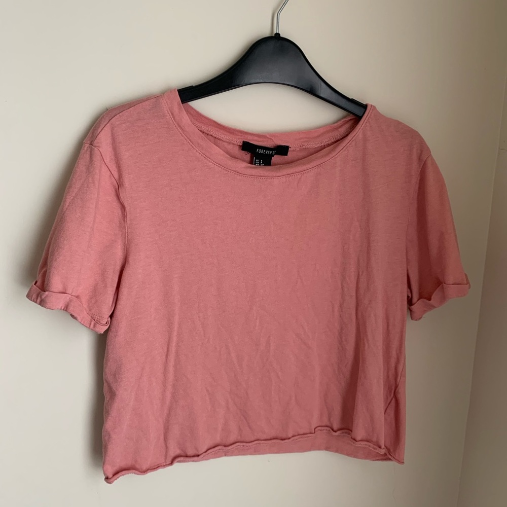 Pink crop top